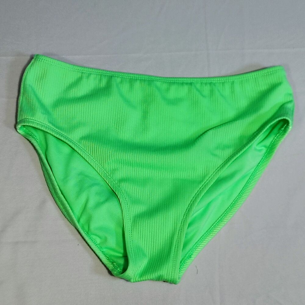 Girls' Ribbed High-Waist Bikini Swim Bottom art class™ Mint Green Sz XL (14)